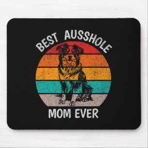 Tapis De Souris Drôle Meilleur Ausshole Maman Ever Australian Shep