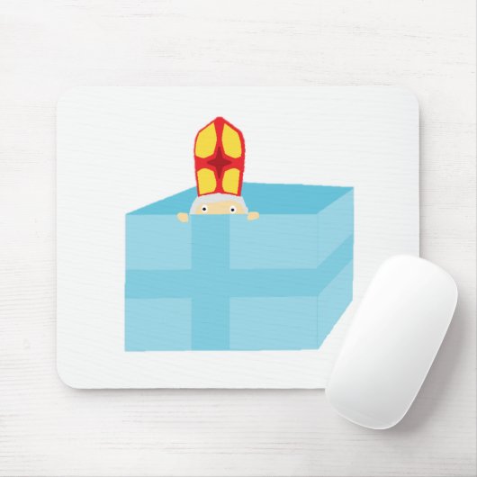 Tapis De Souris Drôle mignon St Nicholas Dutch Sinterklaas Kids Ar (Avec souris)