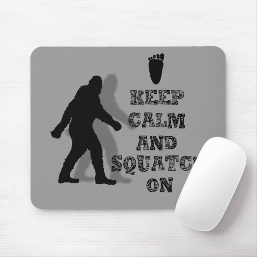 Tapis De Souris drôle nerdy geek gros pied sasquatatch (Avec souris)