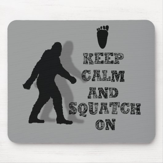 Tapis De Souris drôle nerdy geek gros pied sasquatatch (Devant)