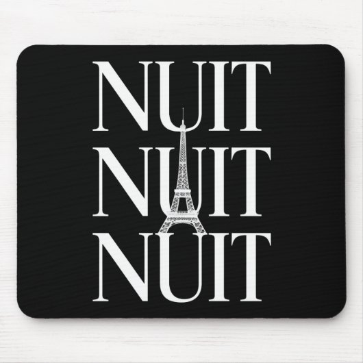 Tapis De Souris Drôle Nuit Nuit (Devant)
