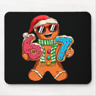Tapis De Souris Drôle Pain d'épice Six Sept 67 Mème Glace Noël Chr