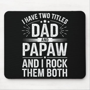 Tapis De Souris Drôle Papaw Art Pour Grand-Père De Grand-Père De G
