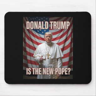 Tapis De Souris Drôle Pape Et Président Donald Trump5