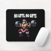 Tapis De Souris Drôle Père Noël Gym Lifting Swole Père Noël mauvai (Avec souris)