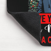 Tapis De Souris Drôle Père Noël Trump S'Est Joyeux Noël (Coin)