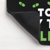 Tapis De Souris Drôle Pharmacien Compter les pilules pour payer le (Coin)