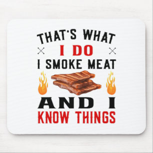 Tapis De Souris Drôle Pitmaster Byrbecue Ribs - I Smoke Meat Bbq G