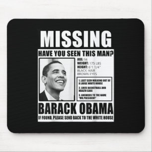 Tapis De Souris Drôle Poster libéral de Barack Obama