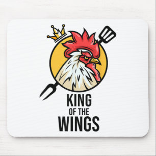 Tapis De Souris Drôle poulet Roi ailes Fans Bbq Drumstick Don F