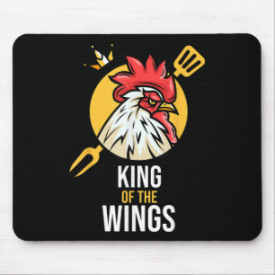Tapis De Souris Drôle poulet Roi ailes Fans Bbq Drumstick Don F