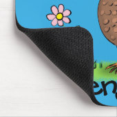 Tapis De Souris Drôle poulet rustique illustration (Coin)