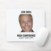 Tapis de souris drôle pour joueur de jeux vidéo de (Avec souris)