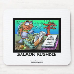 Tapis De Souris Drôle Salman Rushdie Poisson Pad