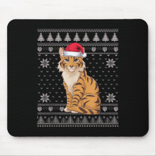 Tapis De Souris Drôle Savh Chat laide Chandail de Noël Père Noël X