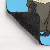 Tapis De Souris Drôle singe-singe macaque à queue de lion (Coin)