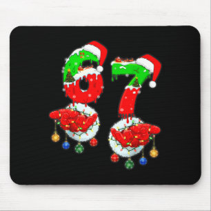 Tapis De Souris Drôle Six Sept 67 Mème 6 7 Noël Santa Main B
