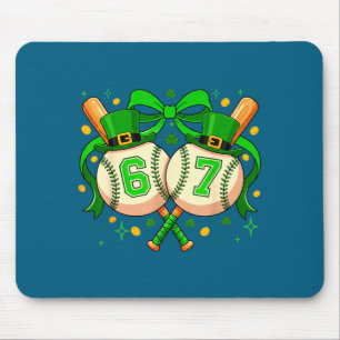 Tapis De Souris Drôle Six Sept 67 Mème Baseball