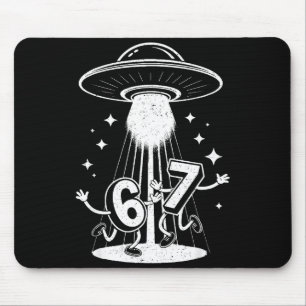 Tapis De Souris Drôle Six Sept 67 Mème Mème Internet Ufo Gen Alph