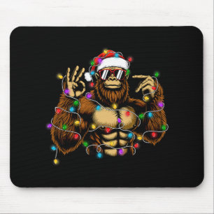Tapis De Souris Drôle Six Sept 6 7 Mème Bigfoot Lumières de Noël