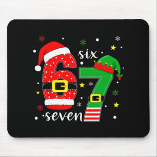Tapis De Souris Drôle Six Sept 6 7 Mème Noël 67 Numéro Xmas