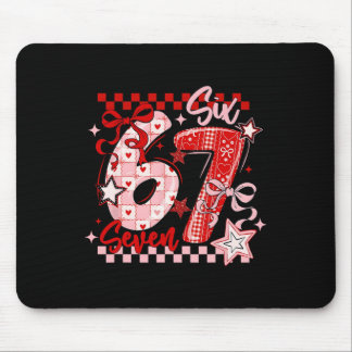 Tapis De Souris Drôle Six Sept 6 7 Mème Valentine Fille 