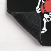 Tapis De Souris Drôle Skeleton Boxe Halloween Éffrayant Boxe (Coin)