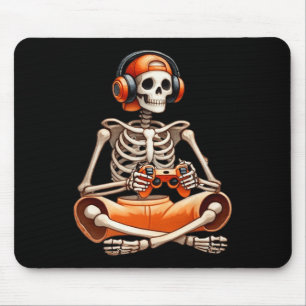 Tapis De Souris Drôle Skeleton jeu vidéo Halloween jeu Gamer B