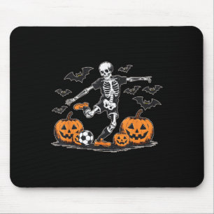 Tapis De Souris Drôle Skeleton Soccer Hommes Garçons Enfants Hallo