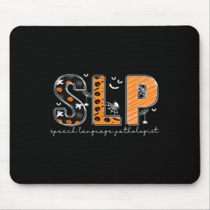 Tapis De Souris Drôle SLP Costume Halloween Citrouille Automne Squ