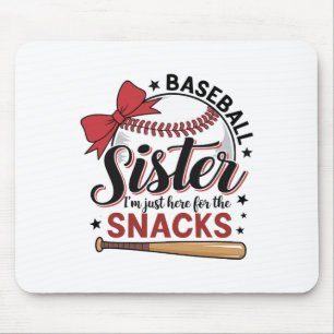 Tapis De Souris Drôle Soeur Bysebyll Je suis Juste Ici Pour Les Sn