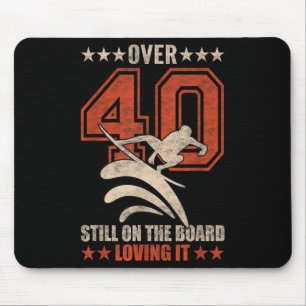 Tapis De Souris Drôle Surfer Cool Dude Surfboard 40 ans Surfi