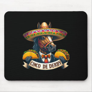 Tapis De Souris Drôle Taco Horse Racing Vintage Cinco De Der