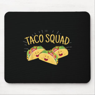 Tapis De Souris Drôle Taco Squad mignonne Nourriture Mexicaine Ama