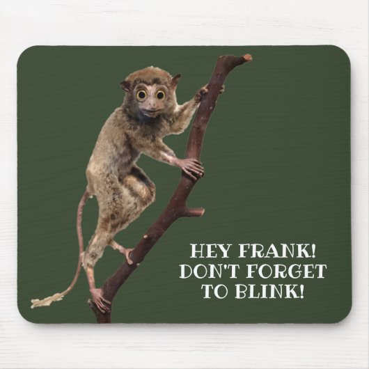 Tapis De Souris Drôle Taxiderme bizarre Singe Lemur Primate (Devant)