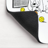 Tapis De Souris Drôle Tennis Jouer Basset Hound Mouse Pad (Coin)