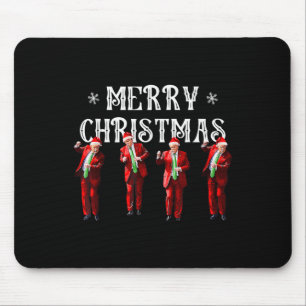 Tapis De Souris Drôle Trump Danse Santa Claus Noël Noël Noël Noël 