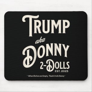 Tapis De Souris Drôle Trump Donny Deux Poupées 2 Poupées À Noël T