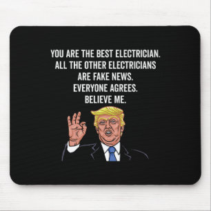 Tapis De Souris Drôle Trump Electrician Lineman