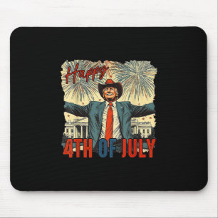 Tapis De Souris Drôle Trump Joyeux 4 juillet Jour de l'Indépendanc