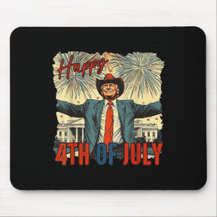 Tapis De Souris Drôle Trump Joyeux Jour 4 juillet de l'Indépendanc
