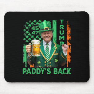 Tapis De Souris Drôle Trump Paddys Back 45 47 Jour de la Saint Pat