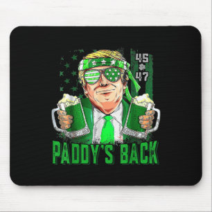 Tapis De Souris Drôle Trump Paddys Back 45 47 Jour de la Saint Pat