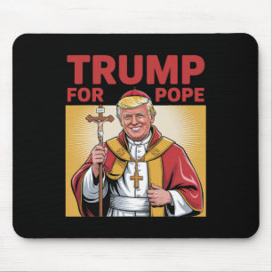 Tapis De Souris Drôle Trump Pour Pape Équipement Catholique Vatica