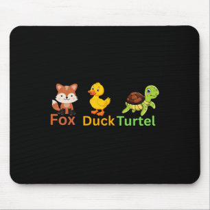Tapis De Souris Drôle Trump subtil Fox Duck Turtle mignonne Animal