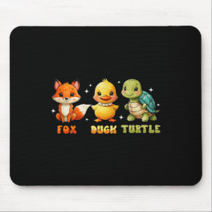 Tapis De Souris Drôle Trump subtil Fox Duck Turtle mignonne Animal