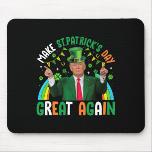 Tapis De Souris Drôle Trump Trèfle Faire St Patrick's Day Grand A