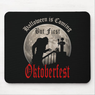 Tapis De Souris Drôle Vampire Amateurs de bière Nombre Dracula Hom