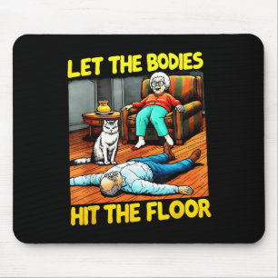 Tapis De Souris Drôle Vielle Dame Citation Sarcastique Laisser Les