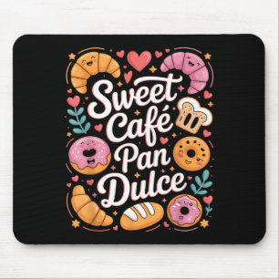 Tapis De Souris Drôles de personnages de pâtisserie pan dulce de c